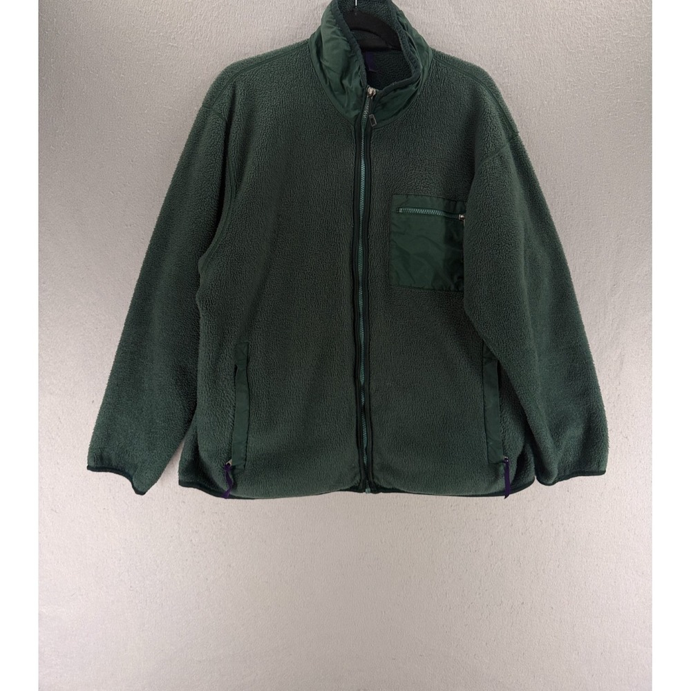Vintage Patagonia Jacket Mens XL‎ Green Synchilla Full Zip Fleece Y2K 00's USA